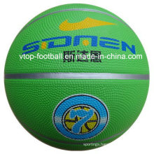 Single Color Rubber Basketball for Sporting